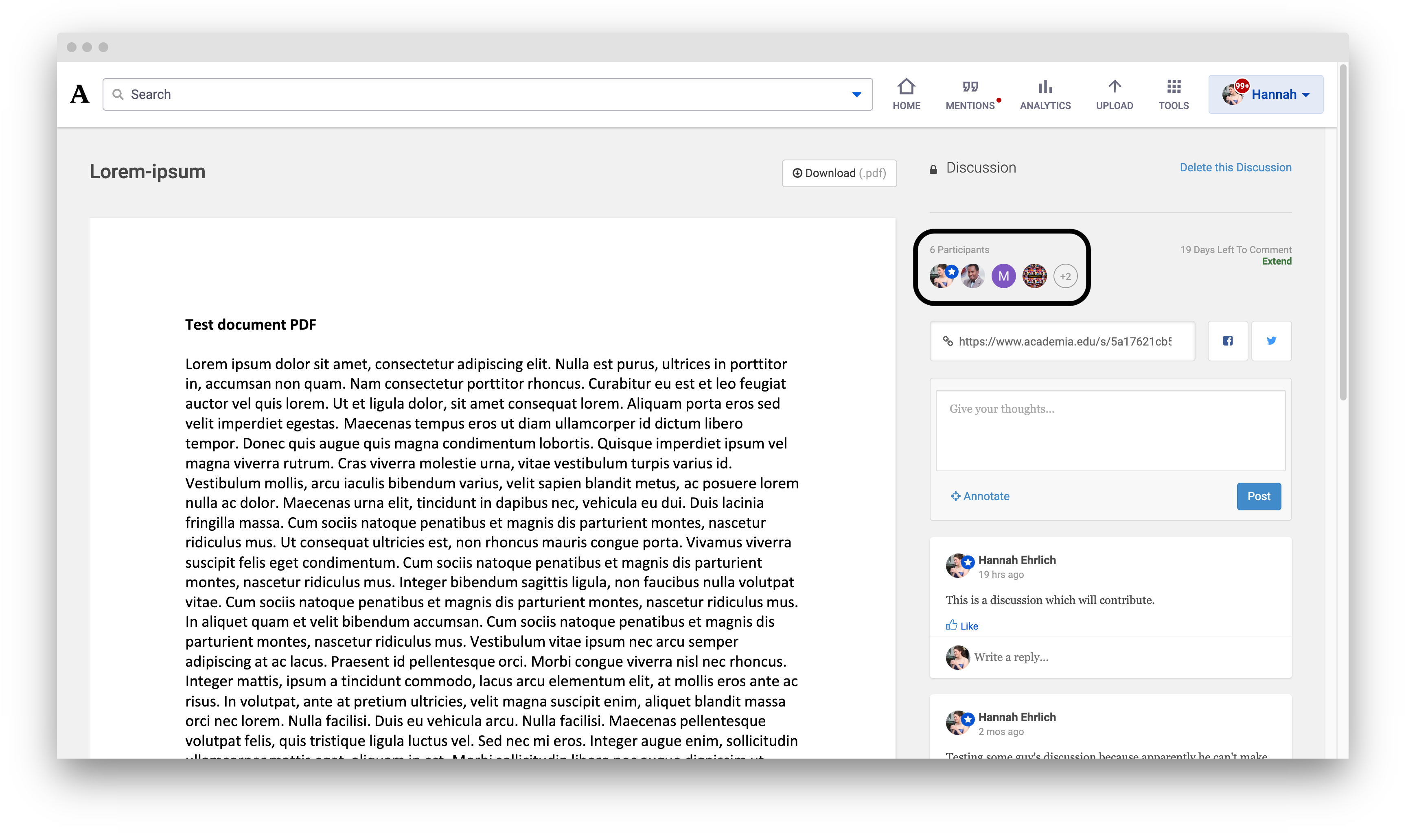Participants appear to the right of the paper near the top of the page. 